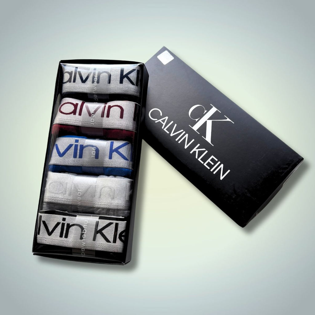 Calvin Klein set de 5 perechi boxeri. Amestec de culori. Calitate premium