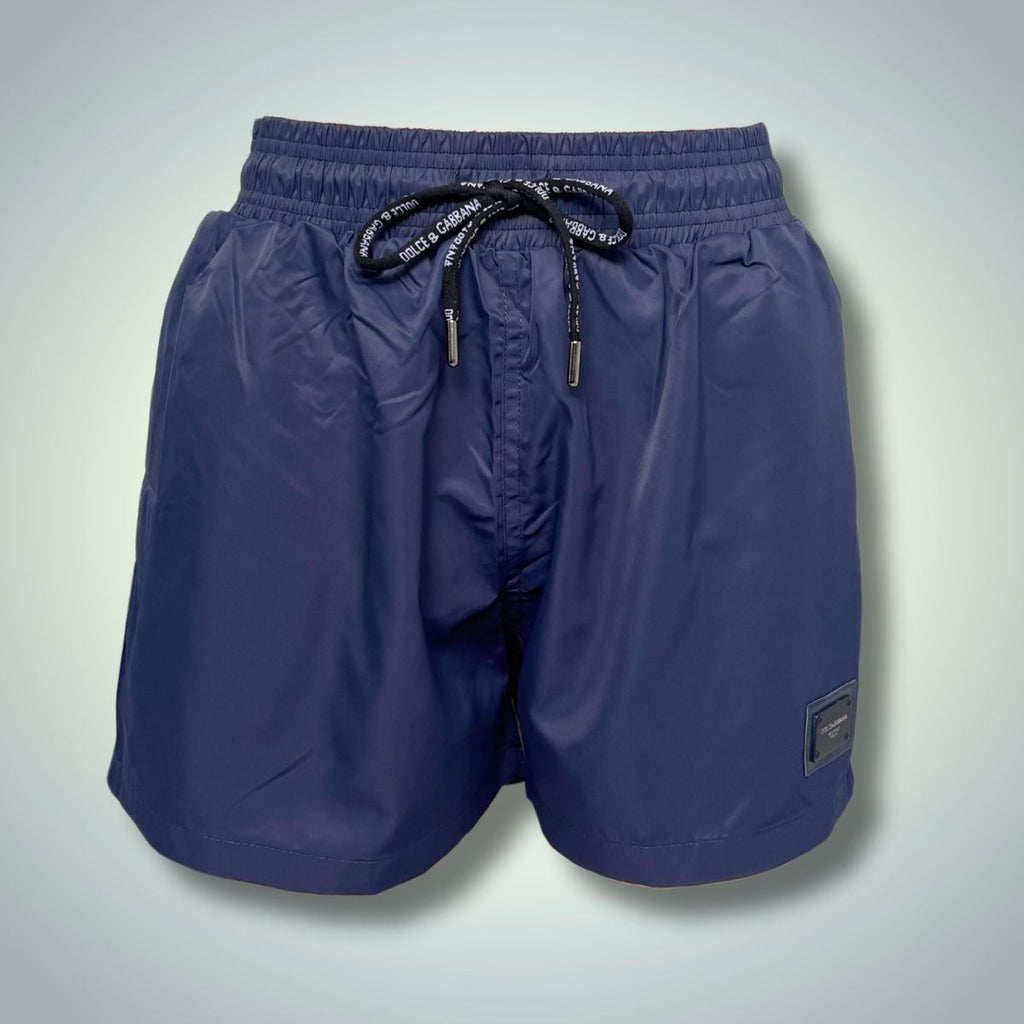 Pantaloni scurți de baie Dolce & Gabanna pentru bărbați. Albastru închis. Calitate premium