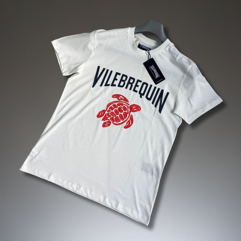 Tricou Vilebrequin alb închis pentru bărbați. Calitate premium. Calitate premium