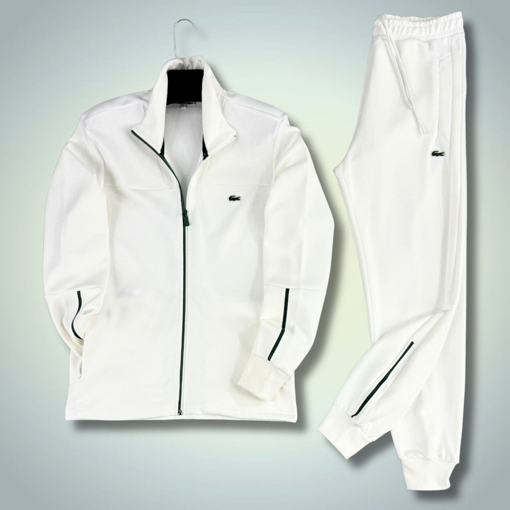 Trening pentru barbati Lacoste, alb. 2025. Calitate premium