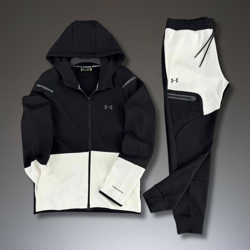 Trening Under Armour pentru bărbați. Negru - Alb.