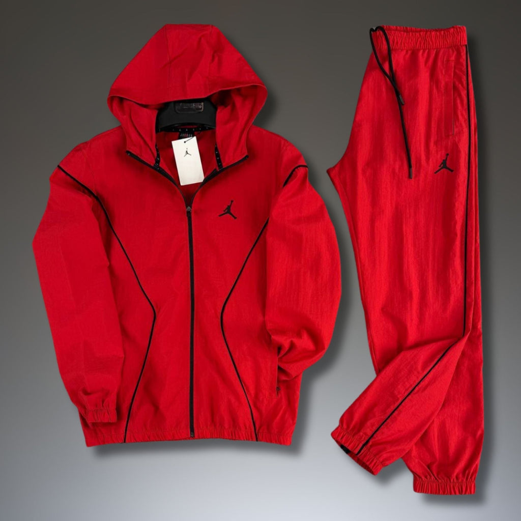 Trening bărbați Jordan, roșu, din material impermeabil, calitate premium