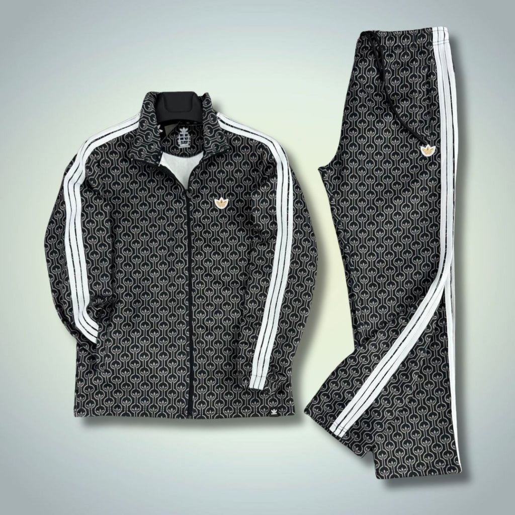 Trening bărbați Adidas DJ, alb-negru, calitate premium