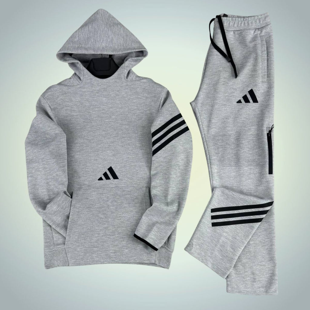 Trening cu glugă bărbați Adidas, gri clasic. Calitate premium