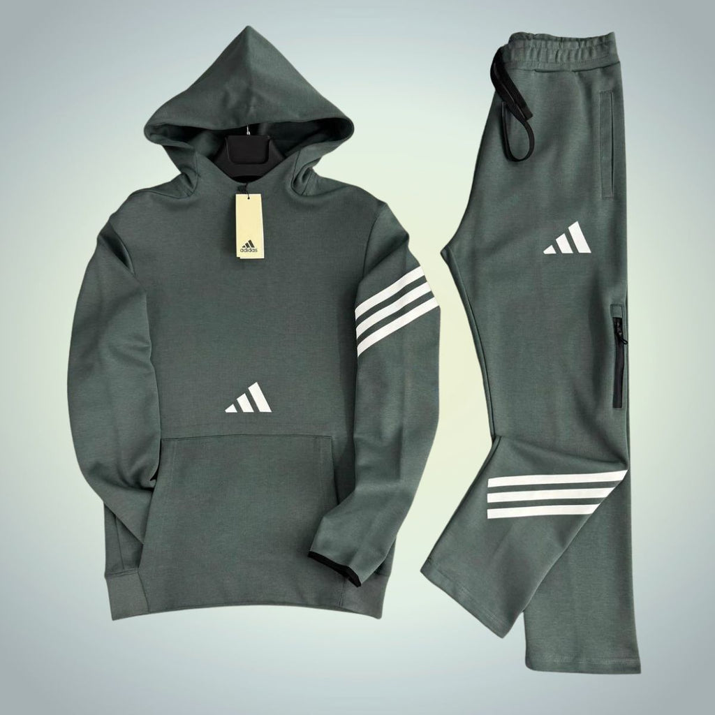 Trening cu glugă bărbați Adidas, verde salvie. Calitate premium