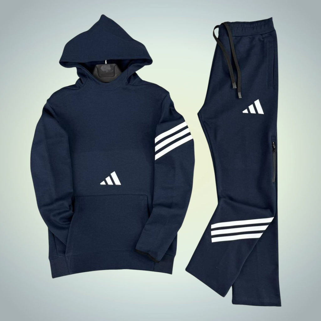 Trening cu glugă bărbați Adidas, albastru închis. Calitate premium
