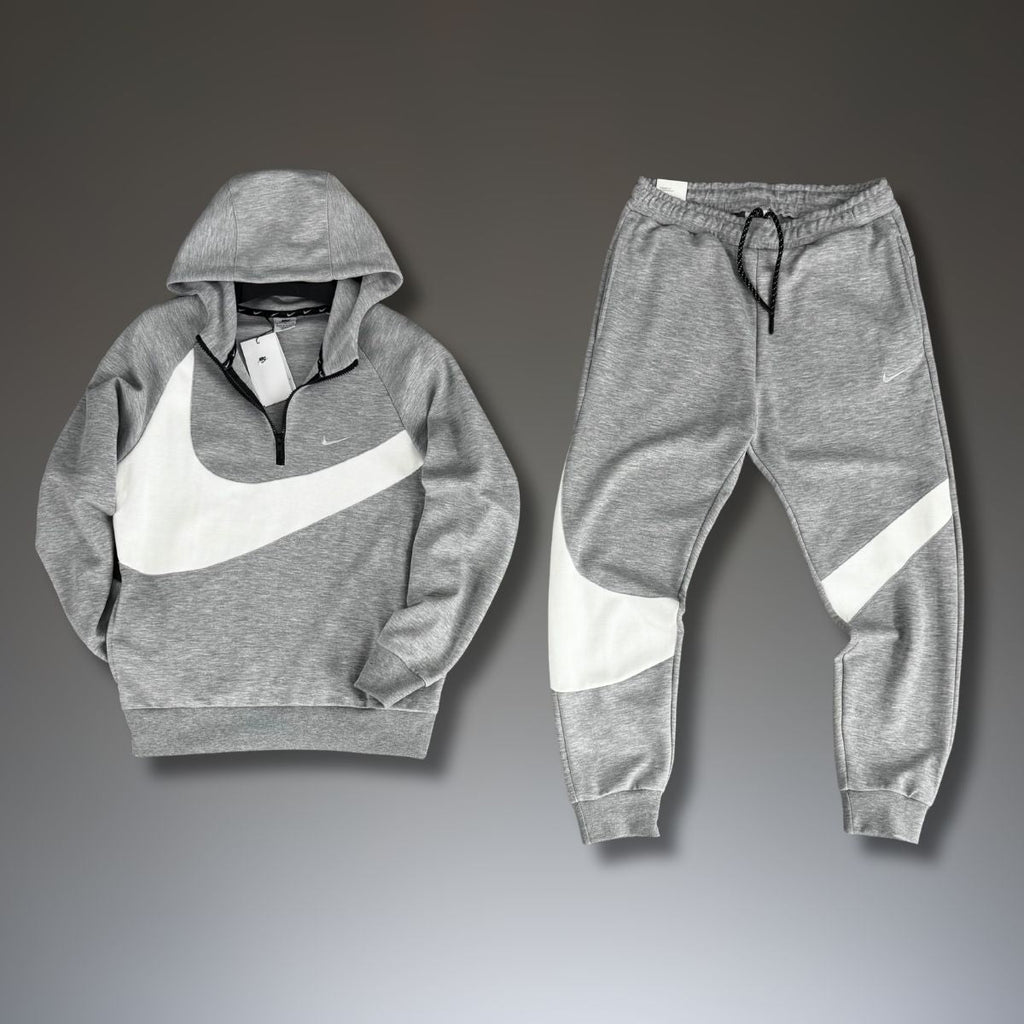 Trening bărbați Nike, logo mare, gri clasic. Calitate premium