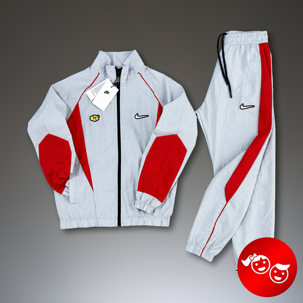 Nike TN trening impermeabil pentru copii, gri deschis - roșu. Calitate premium