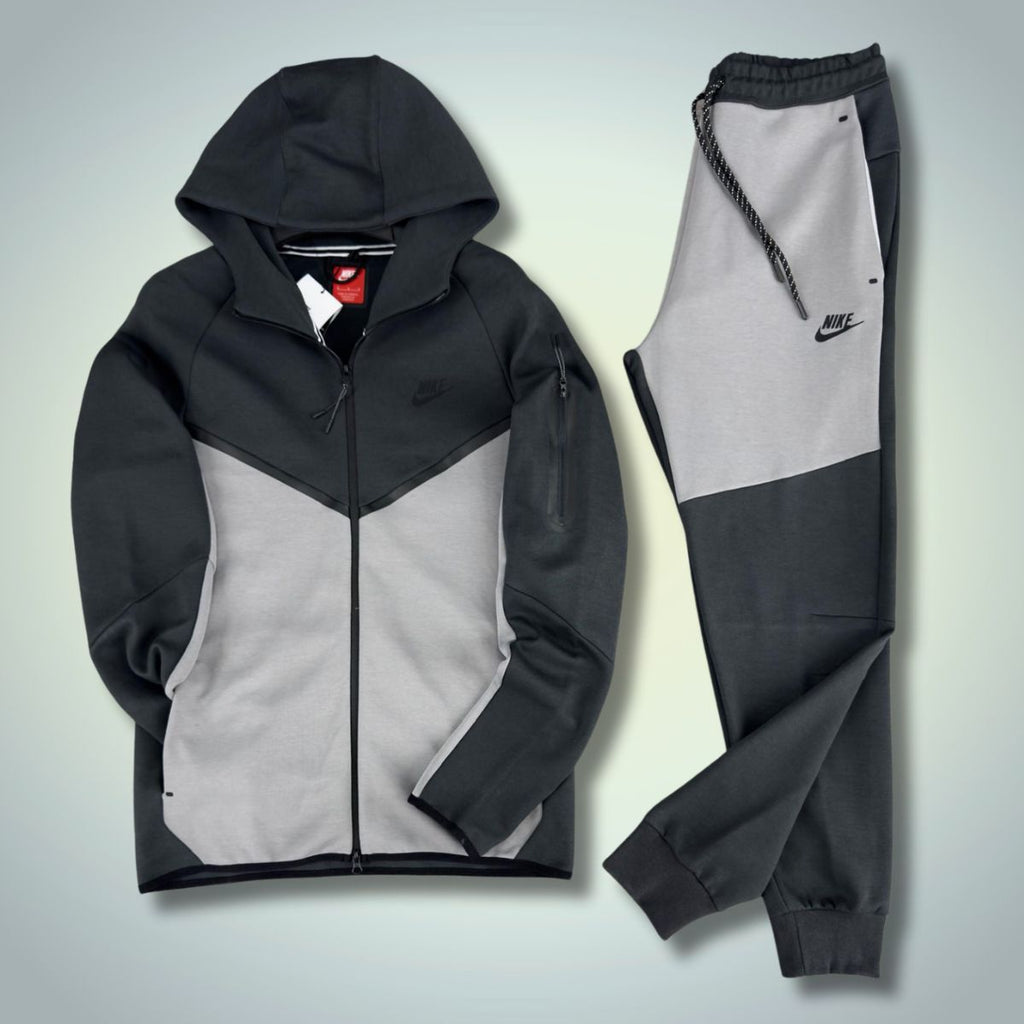 Trening Nike Tech Fleece pentru bărbați, grafit - gri. Model 2024. Calitate premium