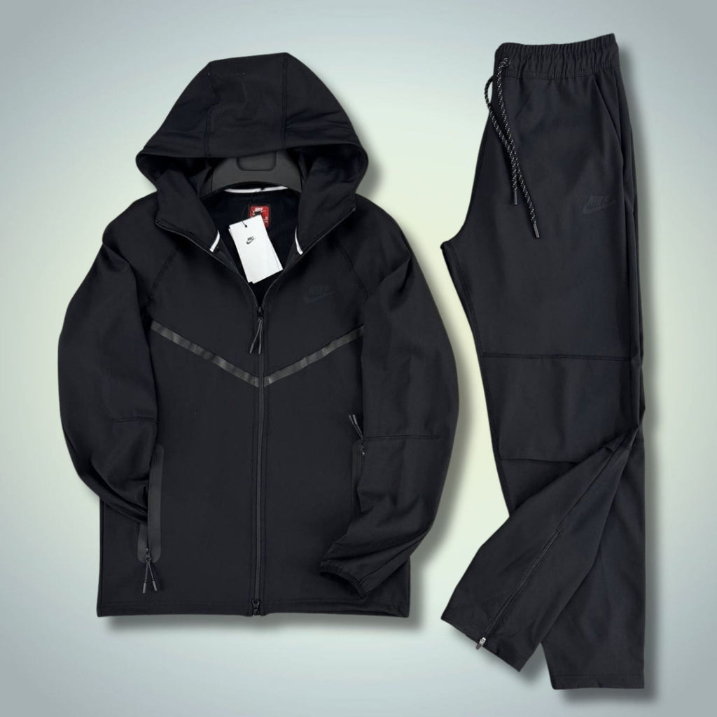 Nike Tech Fleece trening sportiv bărbătesc impermeabil, negru. Calitate Premium