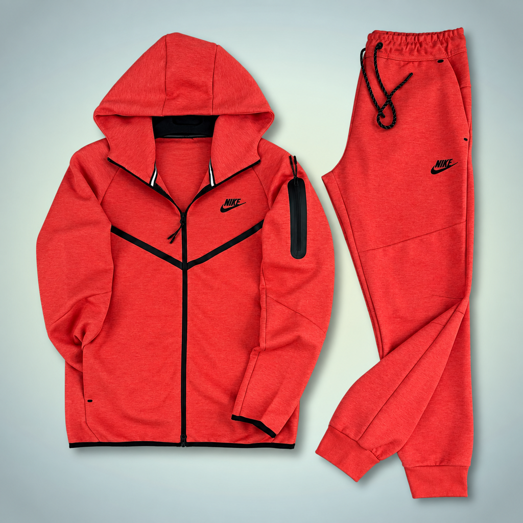 Nike Tech Fleece trening sportiv bărbătesc, coral. Model 2024. Calitate premium
