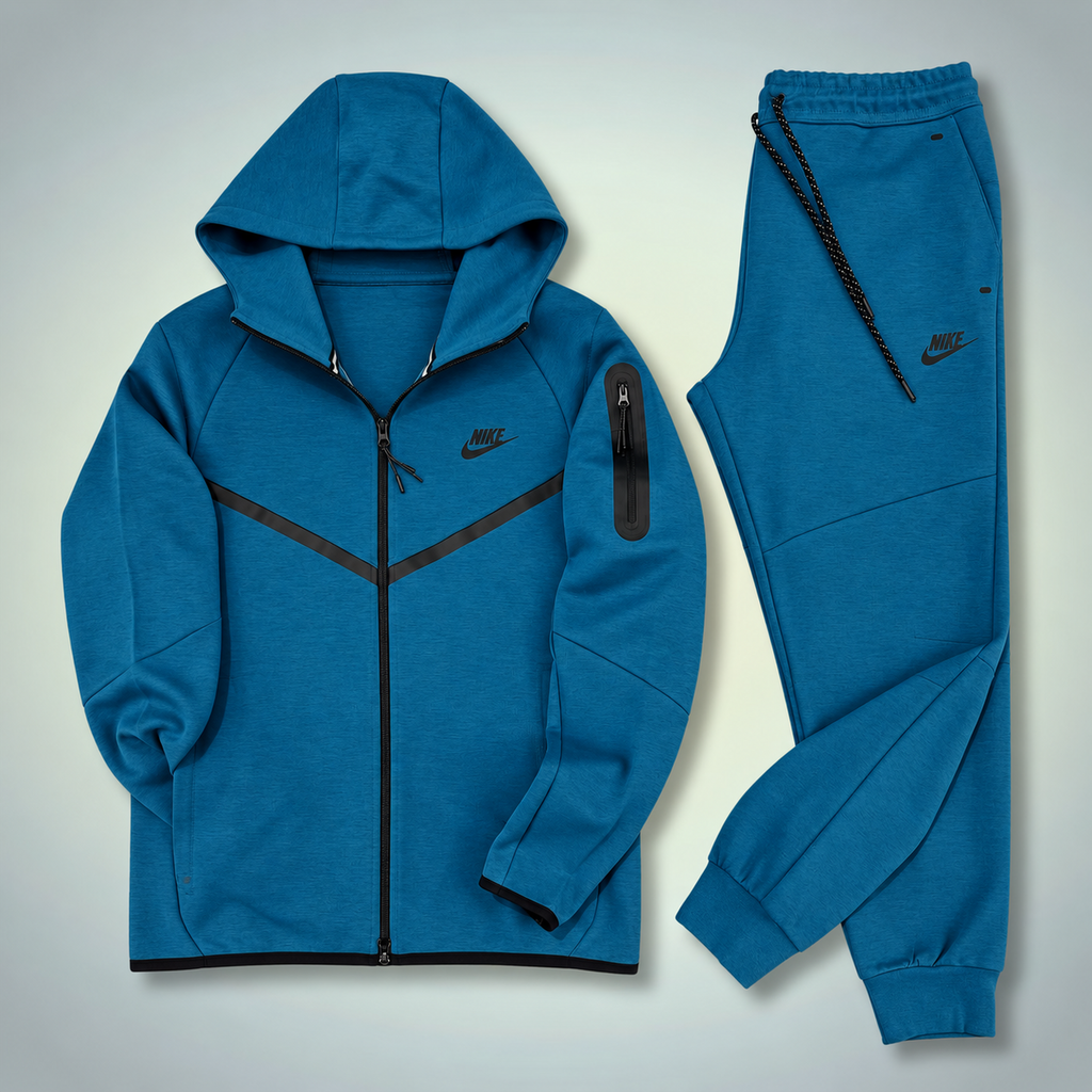 Nike Tech Fleece trening sportiv bărbătesc, albastru marin închis. Model 2024. Calitate premium