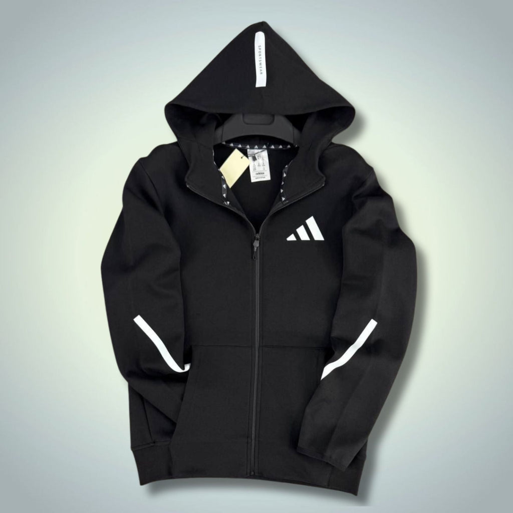 Adidas hanorac bărbați, negru. 2025. Calitate Premium