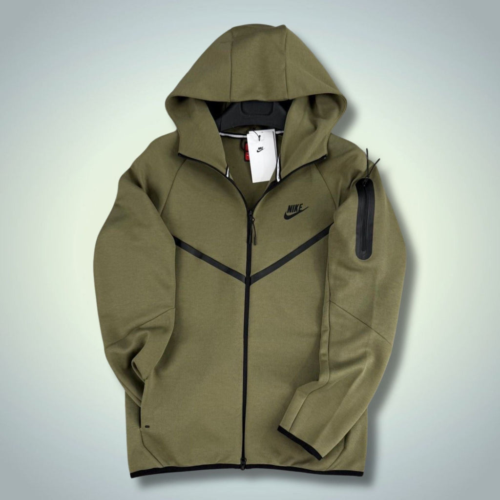 Nike Tech Fleece hanorac bărbați, oliv. Model 2024. Calitate Premium
