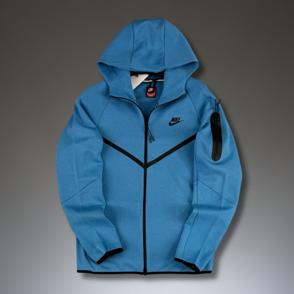 Nike Tech Fleece hanorac pentru bărbați, albastru. Model 2024. Premium calitate