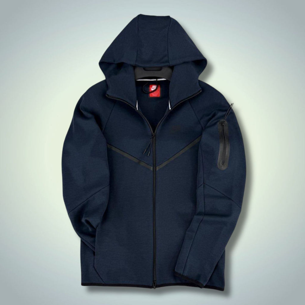 Nike Tech Fleece hanorac pentru bărbați, albastru închis. Model 2024. Premium calitate