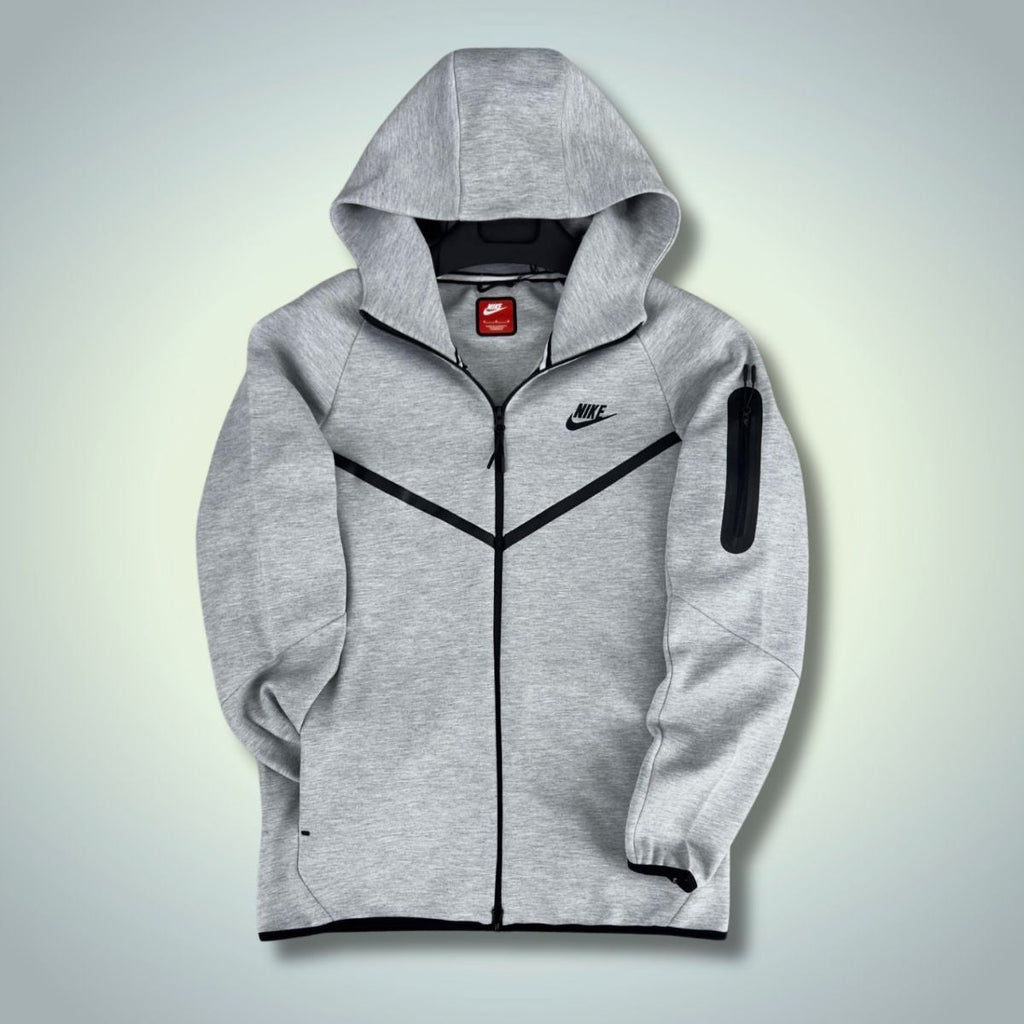 Bluză Nike Tech Fleece pentru bărbați, gri clasic. Model 2024. Calitate premium