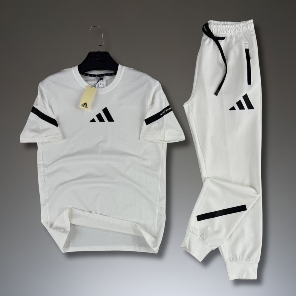 Adidas trening vară bărbați, alb. 2026. Calitate Premium
