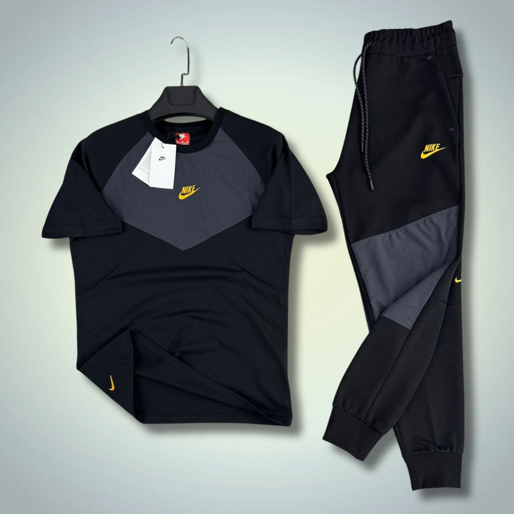 Nike Tech Fleece trening vară bărbați, negru-grafit. 2026. Calitate Premium