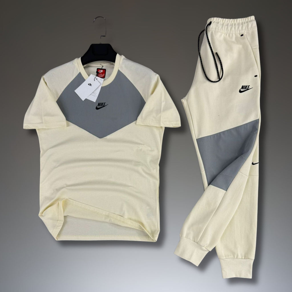 Nike Tech Fleece trening vară bărbați, alb murdar-gri. 2026. Calitate Premium