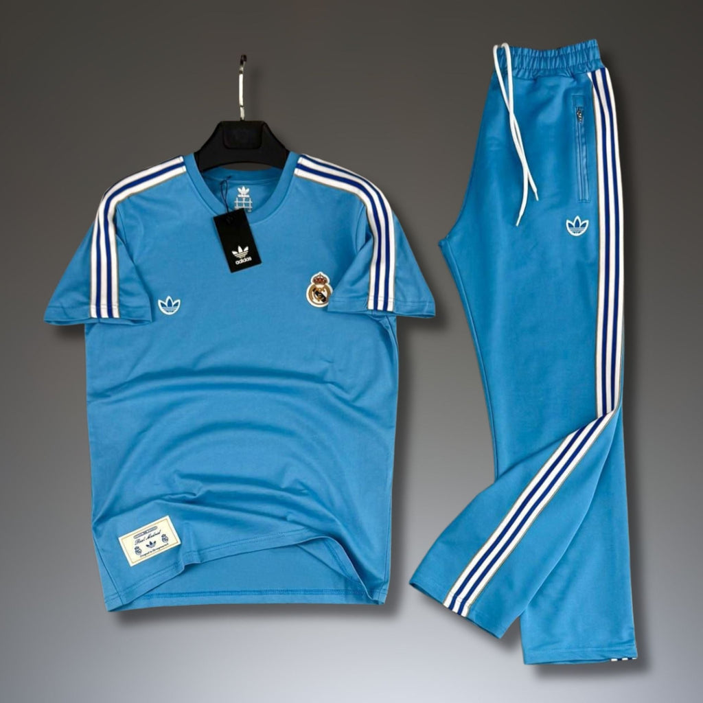 Adidas trening vară bărbați, albastru. Real Madrid. Calitate Premium