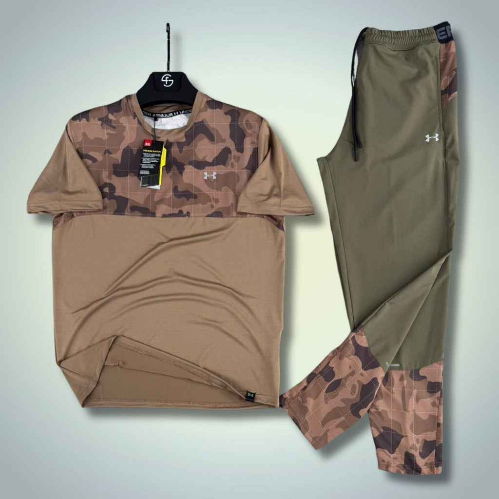 Under Armour trening bărbați impermeabil, maro-verde. Calitate Premium
