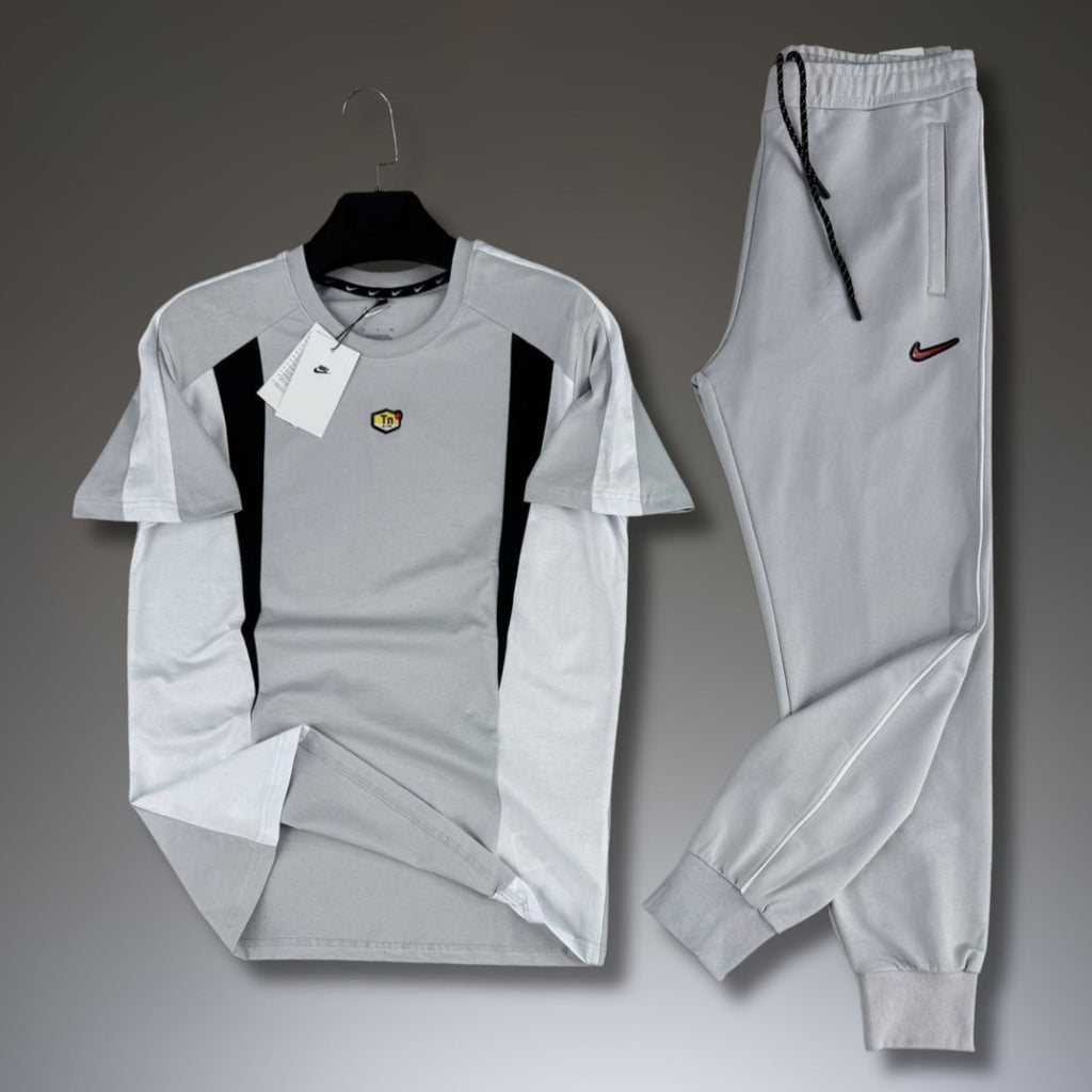 Nike TN set sport bărbătesc de vară, gri. Calitate premium