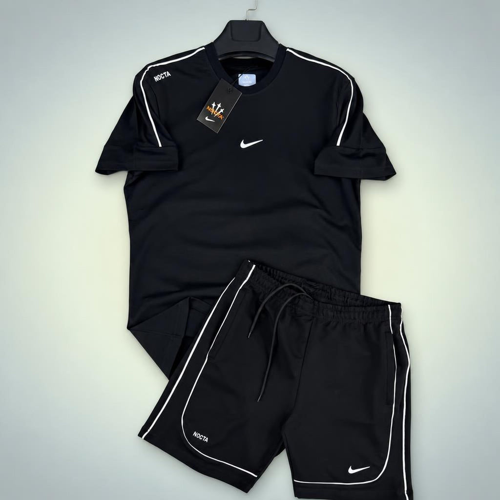 Nike Nocta set sport scurt pentru bărbați, negru. Premium calitate