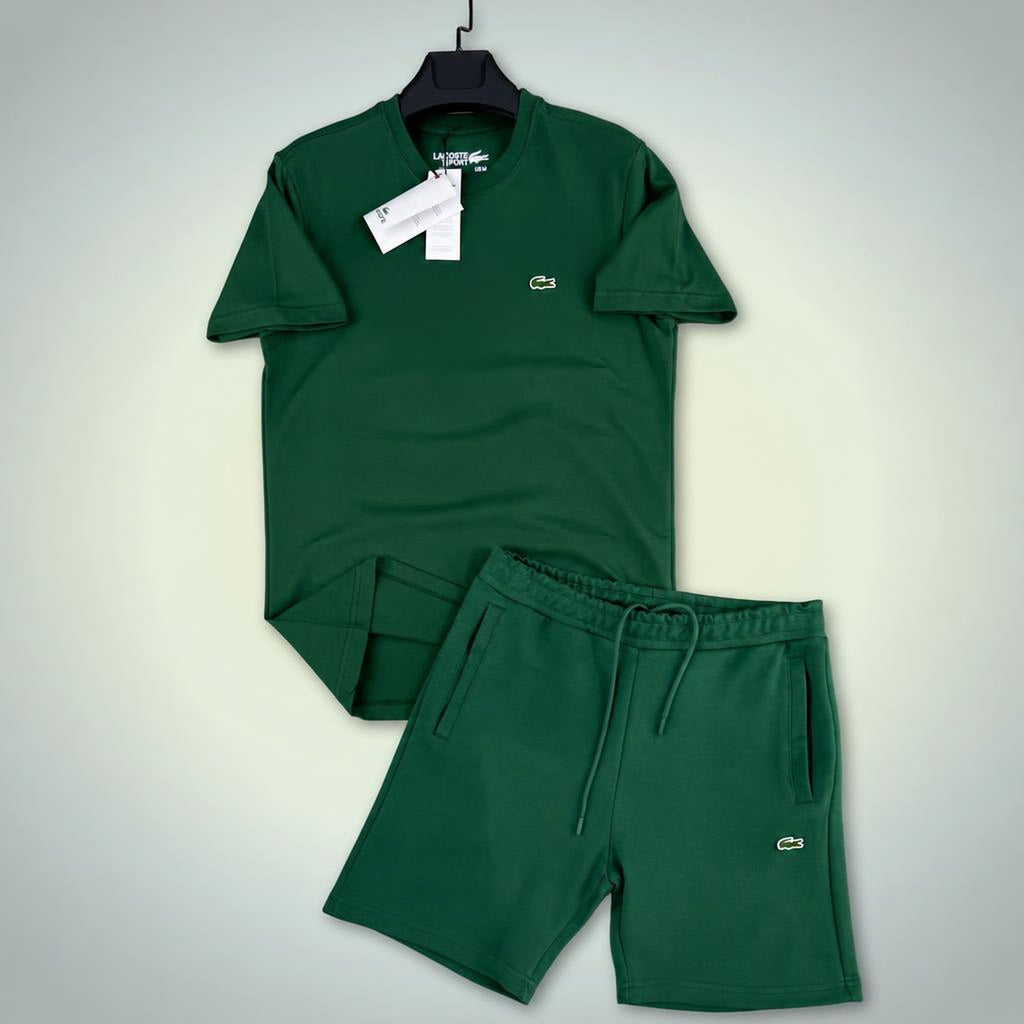 Lacoste Classic set sport scurt pentru bărbați, verde. Premium calitate