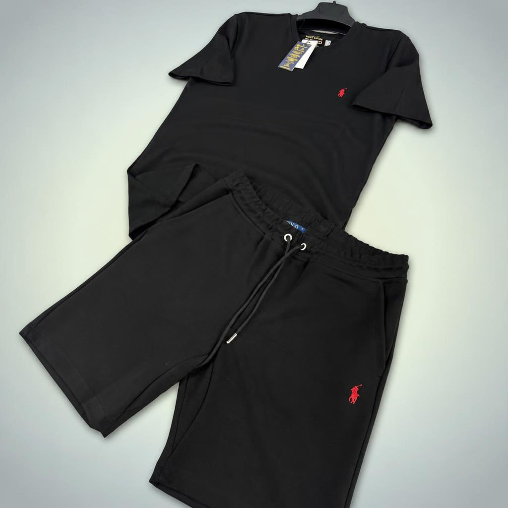 Ralph Lauren Classic set sport scurt pentru bărbați, negru. Premium calitate