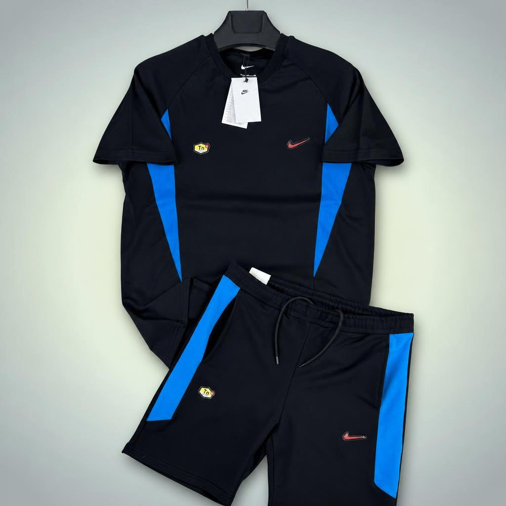 Nike TN set sport scurt pentru bărbați, negru. Premium calitate