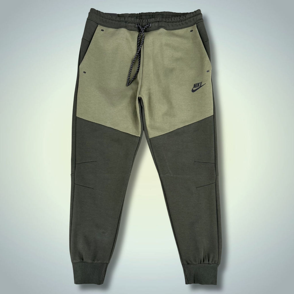 Nike Tech Fleece pantaloni sport bărbătești, verde-verde măsliniu. Calitate premium