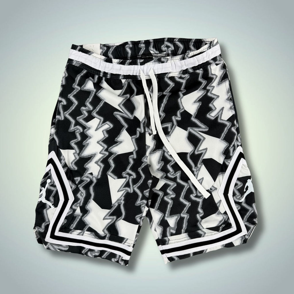 Air Jordan pantaloni scurți sport model electric, negru-alb. Premium calitate
