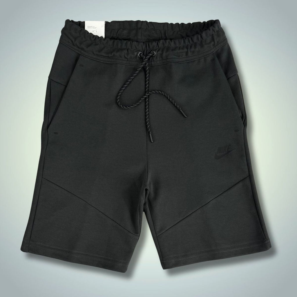 Pantaloni scurți sport Nike Tech Fleece pentru bărbați, grafit. Model 2024. Calitate premium