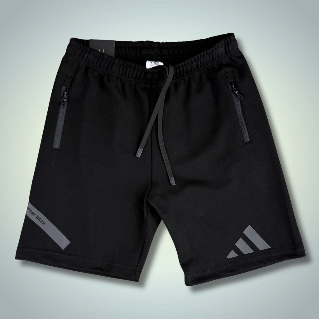 Adidas Z.N.E. pantaloni scurți sport bărbătești, negri, logo gri. Calitate premium