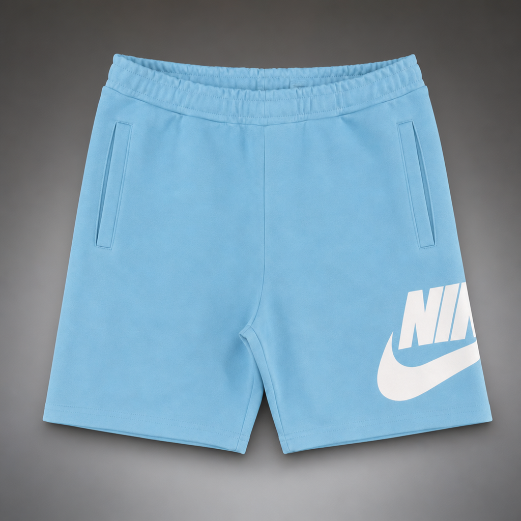 Nike Club Alumni pantaloni scurți sport pentru bărbați, albastru deschis. Premium calitate