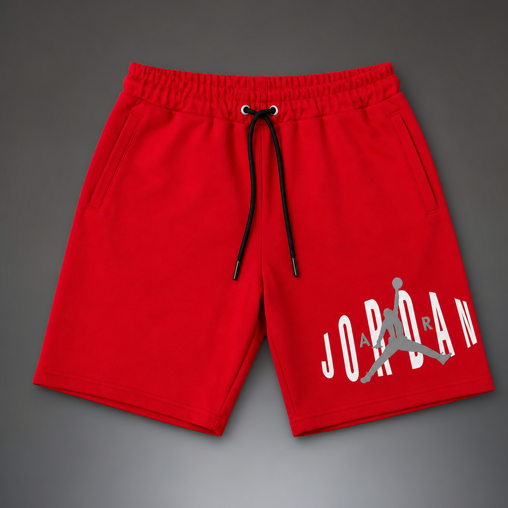 Air Jordan Fleece pantaloni scurți sport pentru bărbați, Roșu. Premium calitate