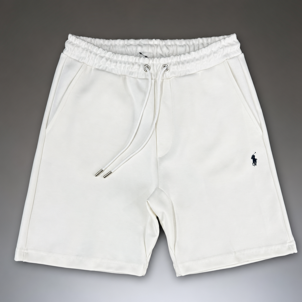 Ralph Lauren pantaloni scurți sport pentru bărbați, alb fildeș. Premium calitate