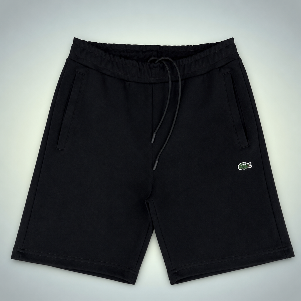 Lacoste Fleece pantaloni scurți sport pentru bărbați, negru. Premium calitate