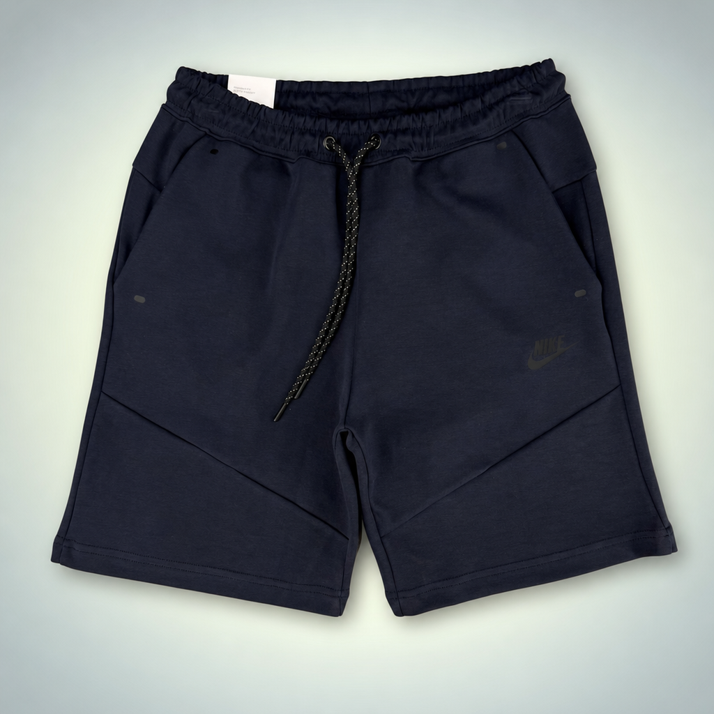 Nike Tech Fleece pantaloni scurți sport pentru bărbați, albastru inchis. Premium calitate