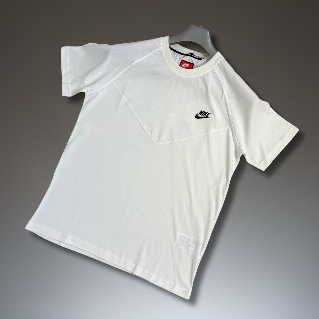 Tricou Nike Tech Fleece alb închis pentru bărbați. Model 2023. Calitate premium
