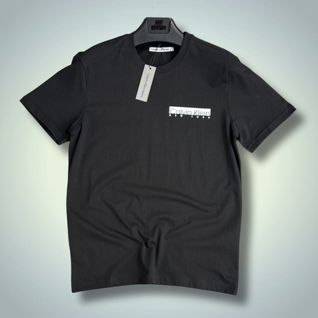 Tricou Calvin Klein pentru bărbați, negru, New York. Calitate premium