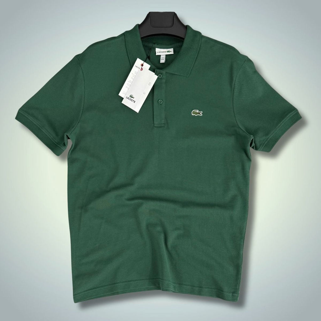 Tricou polo Lacoste pentru bărbați, verde. Calitate superioară