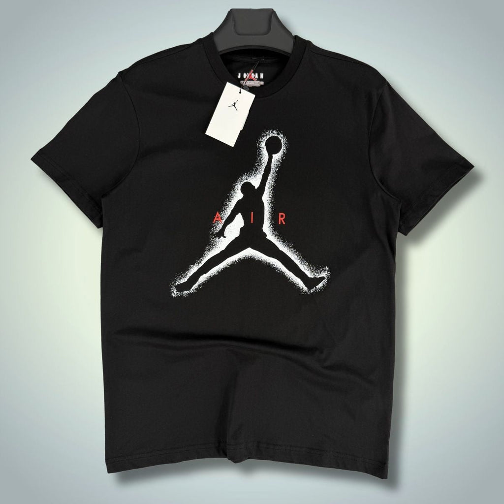 Tricou Jordan pentru bărbați, negru, logo mare. Calitate premium