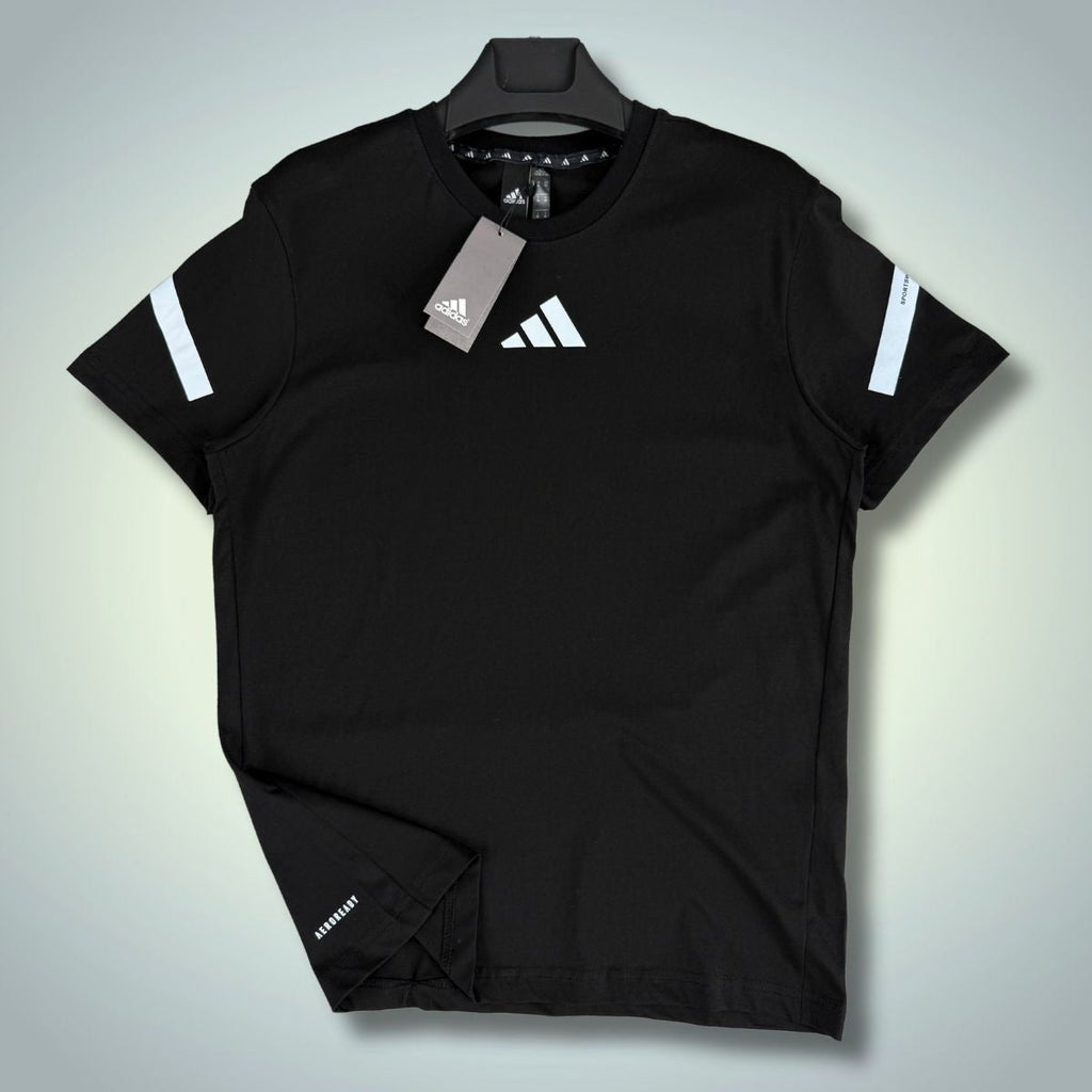 Tricou Adidas pentru bărbați, negru. Model 2025. Calitate superioară