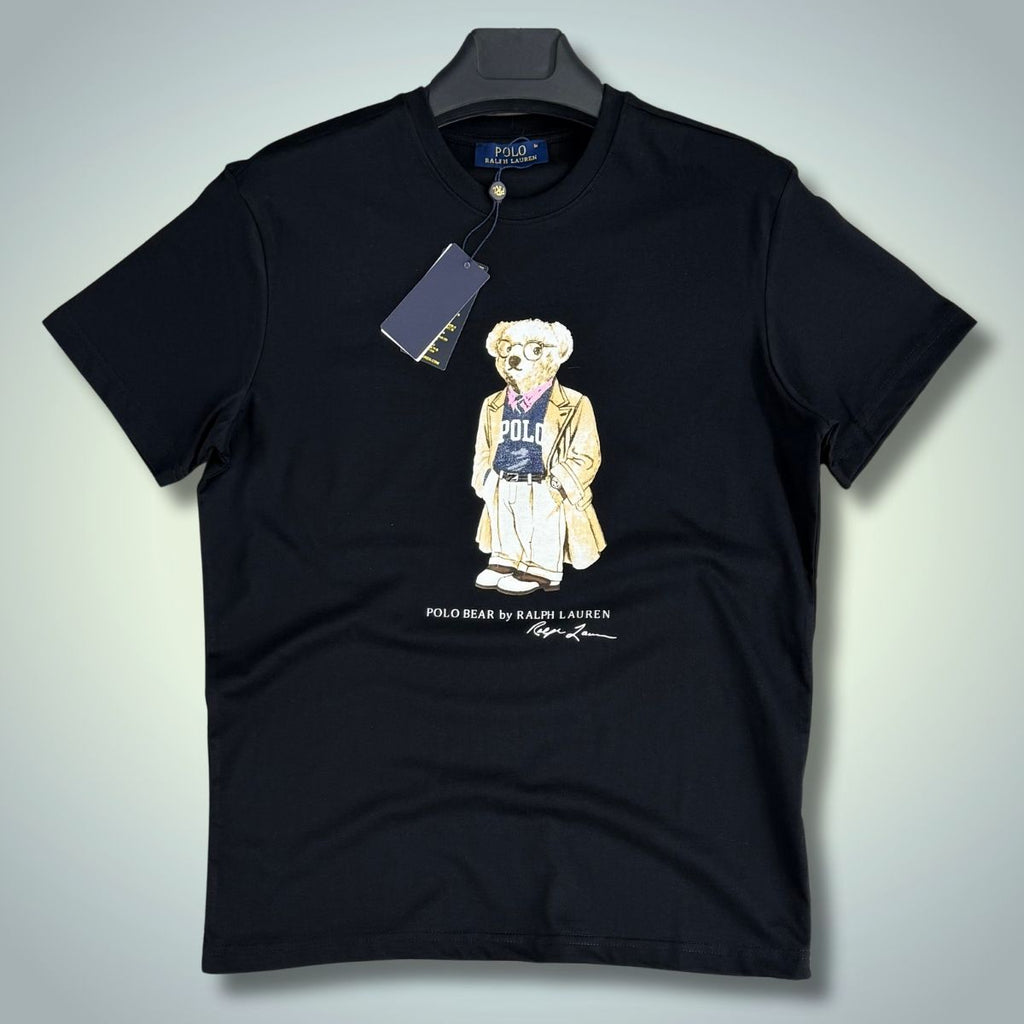 Tricou Ralph Lauren pentru bărbați, albastru închis, college bear. Calitate premium
