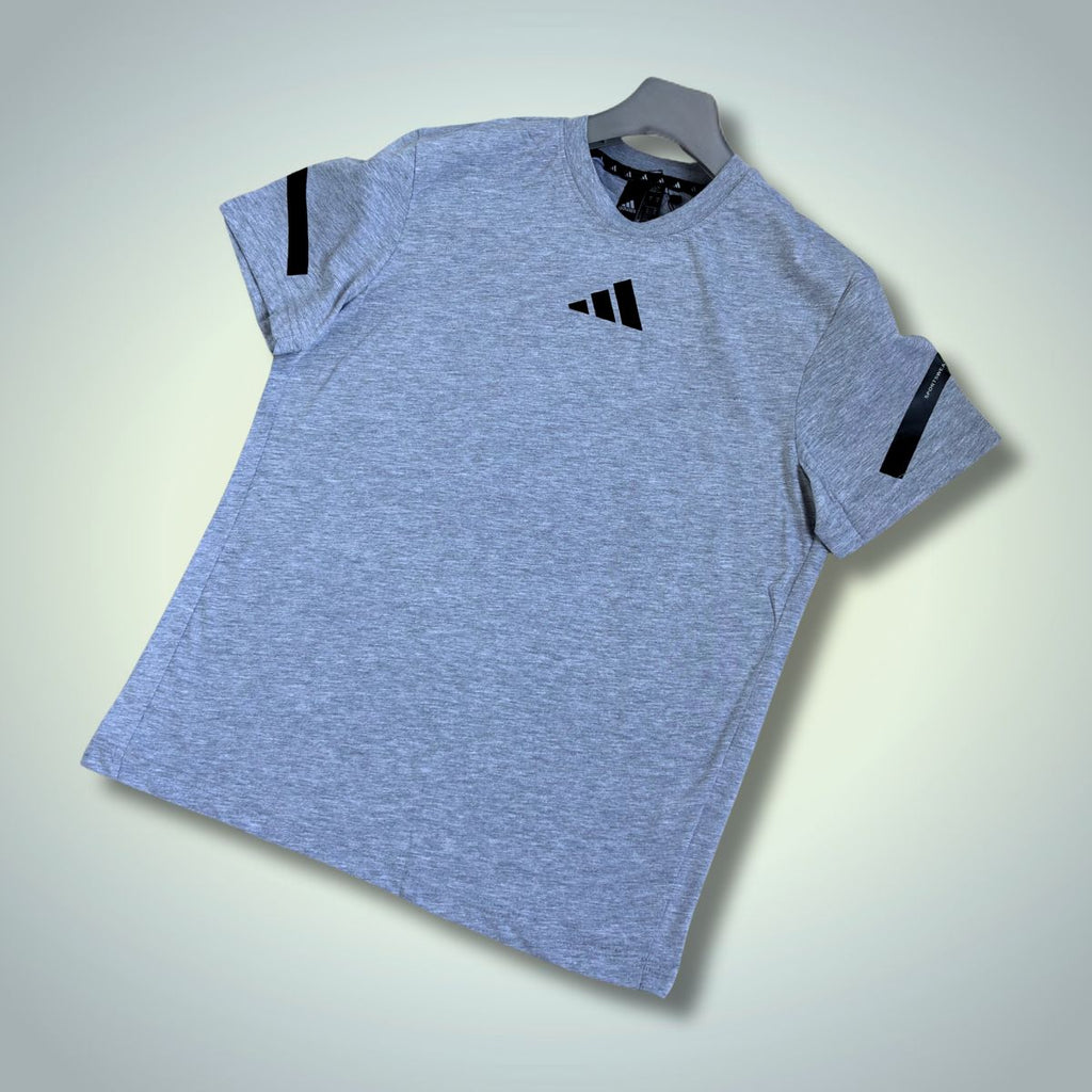 Tricou bărbați Adidas, gri clasic. Model 2025. Calitate premium