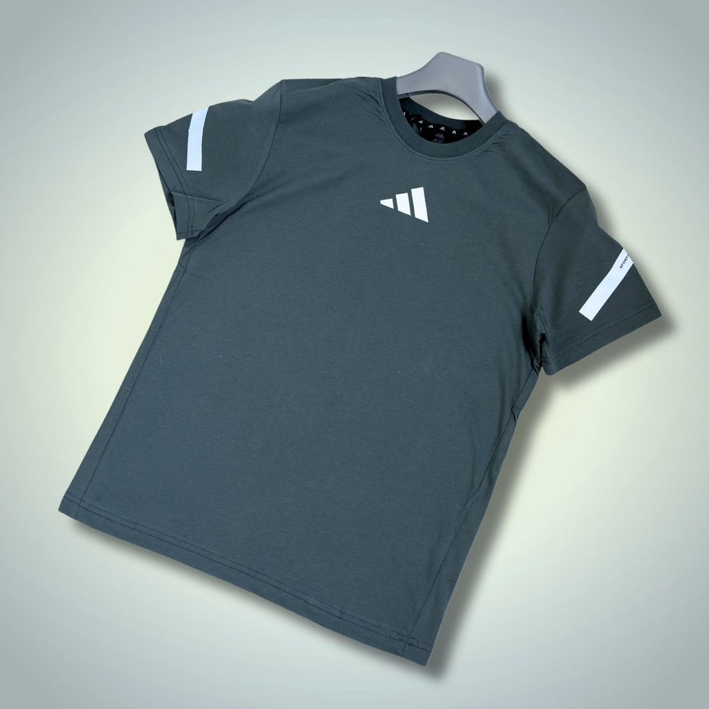 Tricou bărbați Adidas, verde salvie. Model 2025. Calitate premium