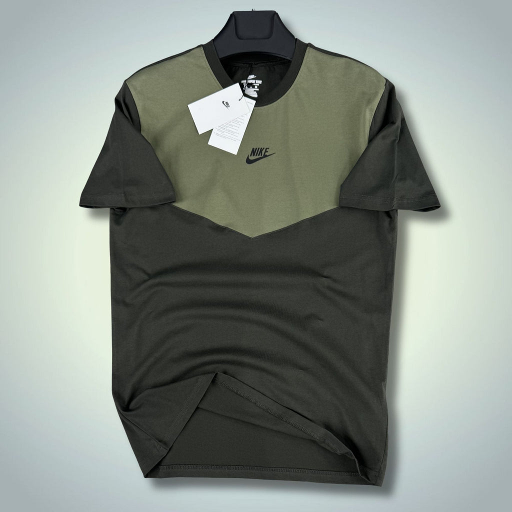 Tricou bărbați verde-oliv Nike Tech Fleece. Model 2026. Calitate Premium