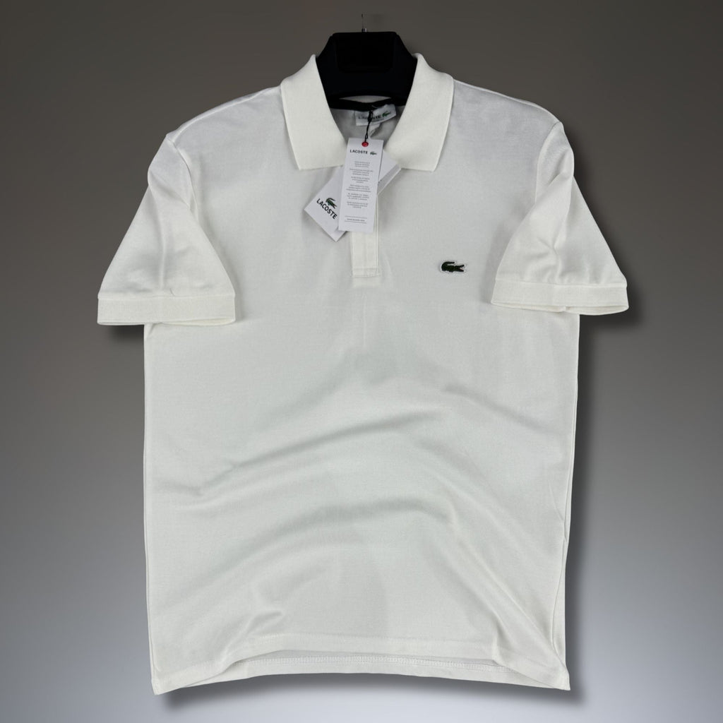 Tricou bărbați alb murdar polo Lacoste. Calitate Premium